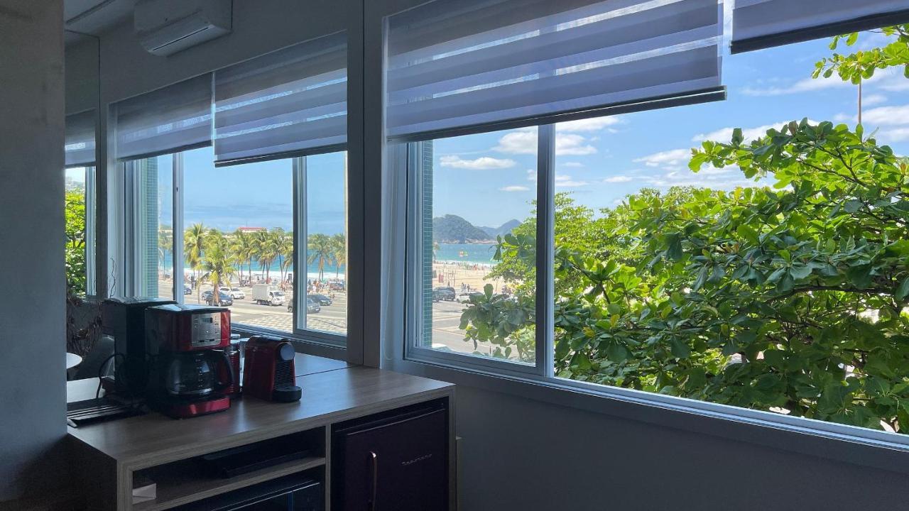 Moderno Studio Frente Mar Praia de Copacabana Río de Janeiro Exterior foto